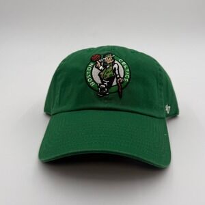 🧢 '47 Brand Boston Celtics Mascot Clean Up Adjustable Hat | Green | Embroidered